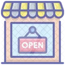 Open Shop Open Signboard Icon