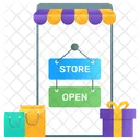 Open Shop Mcommerce Shopping App Icon