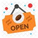 Open Shop Open Board Hanging Board Icon