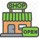 Open Shop Opens Tore Open Symbol