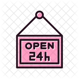 Open Shop Hours  Icon