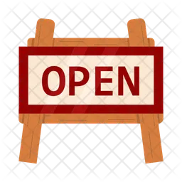 Open sign  Icon