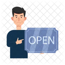 Open sign  Icon