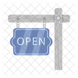 Open sign  Icon