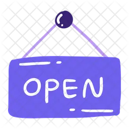 Open sign  Icon