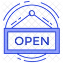 Open Tag Open Sign Hanging Sign Icon