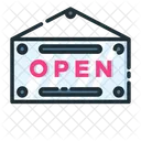 Open Sign Open Sign Board Sign Board Icon