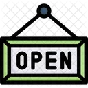 Open Sign Open Board Open Shop Icon