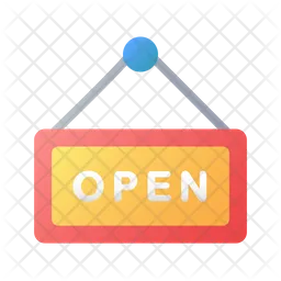 Open sign  Icon
