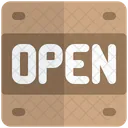 Open Sign Open Restaurant Open Board Icon