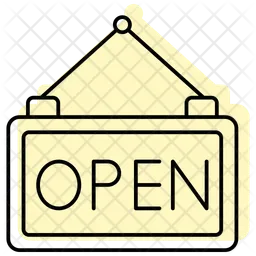 Open-sign-store-opening  Icon