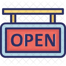 Open Signboard  Icon