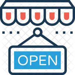 Open signboard  Icon