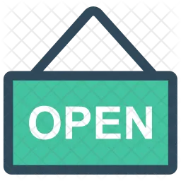 Open signboard  Icon