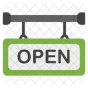Open Signboard Open Sign Icon