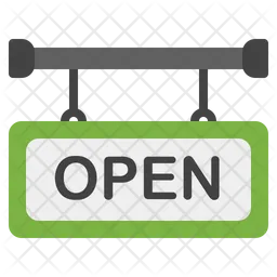 Open Signboard  Icon