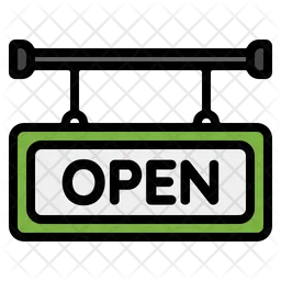 Open Signboard  Icon