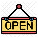 Open Signboard Open Board Icon