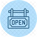 Open Signboard Shop Icon