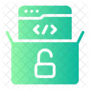 Open Source Computer Lock Icon