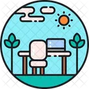 Open Space Design Open Office Open Work Place Icon