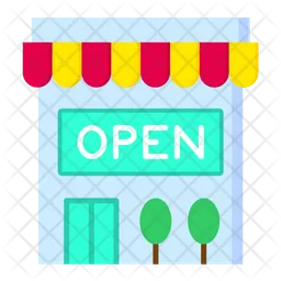 Open Store Sign  Icon