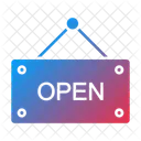 Open Sign Open Board Open Icône