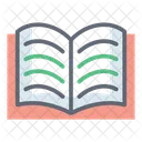Open Book Reading Book Textbook Icon