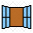 Open Window Window Furniture Icon