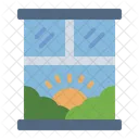 Open Window Window Furniture Icon