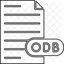Opendocument Database File File Type Icon