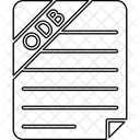Opendocument Database File File Type Icon