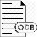 Opendocument Database File File Type Icon