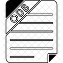 Opendocument Database File File Type Icon