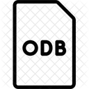 Opendocument Database File File Type Icon