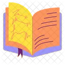 Opened Book Reading Book Icon