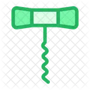 Corkscrew Beer Bottle Opener Bar Icon
