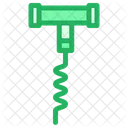 Corkscrew Beer Bottle Opener Bar Icon