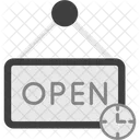 Opening Hours Open Source Icon