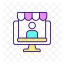 Opening internet store Icon