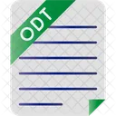 Openoffice Writer Document File  アイコン