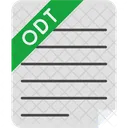 Archivo de documento de OpenOffice Writer  Icono