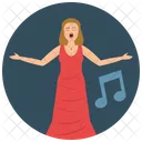 Opera Singer Sing Icon