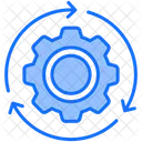 Operacao Seta Circular Engrenagem Ícone
