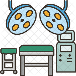 Operating Icon - Download in Colored Outline Style