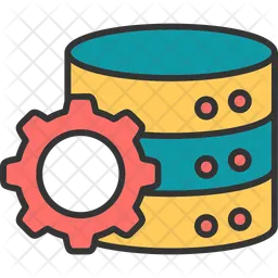 Operational database Icon - Download in Colored Outline Style
