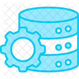 Operational database Icon - Download in Colored Outline Style