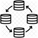Operational Databases Data Processing Integration Icon