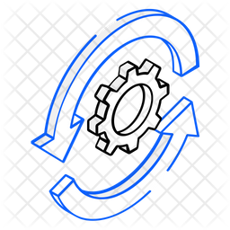 Operational Process Icon - Download in Isometric Style