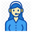Operator Support Woman Occupation Female Icon